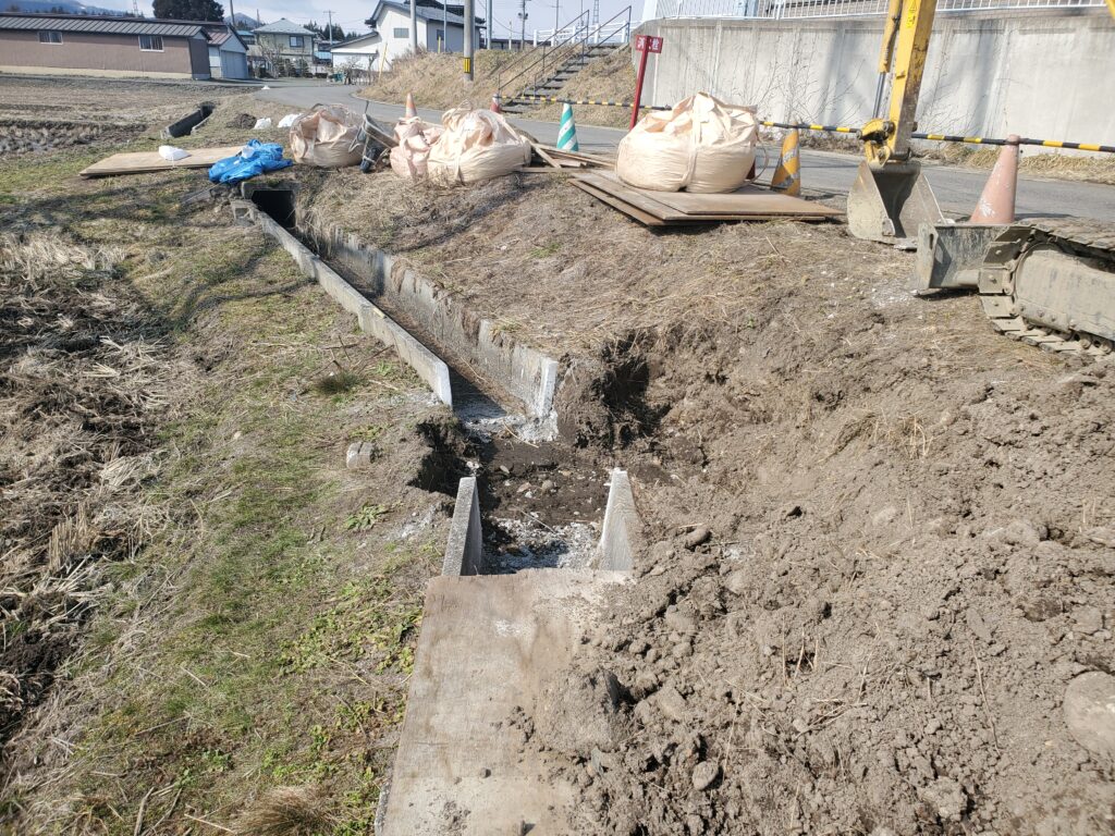 下太田 農業用水路改修工事